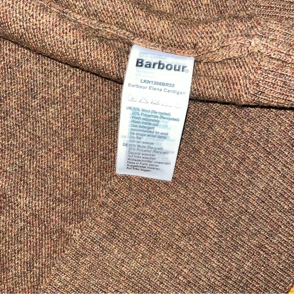 Barbour // NWT // women’s elena cardigan in “cognac” - Picture 9 of 10